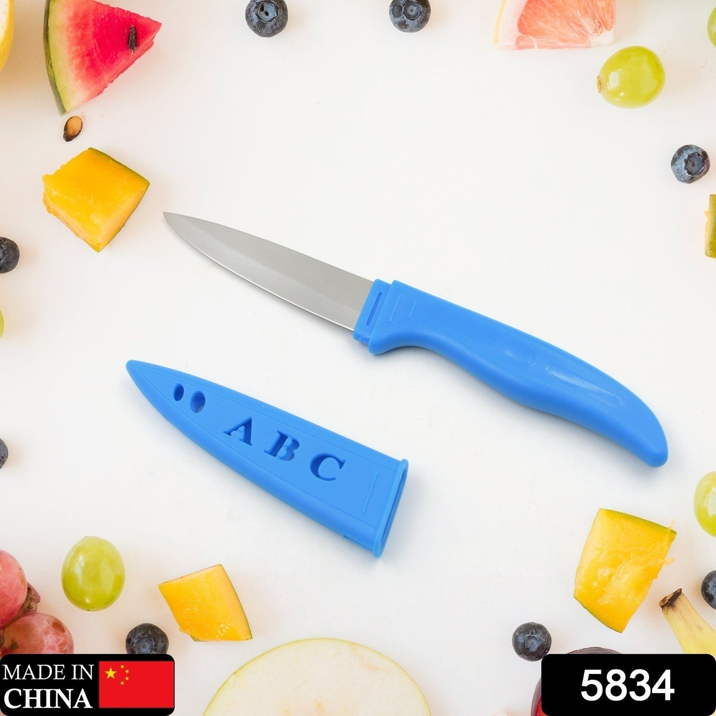 Stainless Steel Knife For Kitchen Use, Knife Set, Knife & Non - Slip Handle With Blade Cover Knife, Fruit, Vegetable,Knife Set (1 Pc) - infinityexculsivestore.com