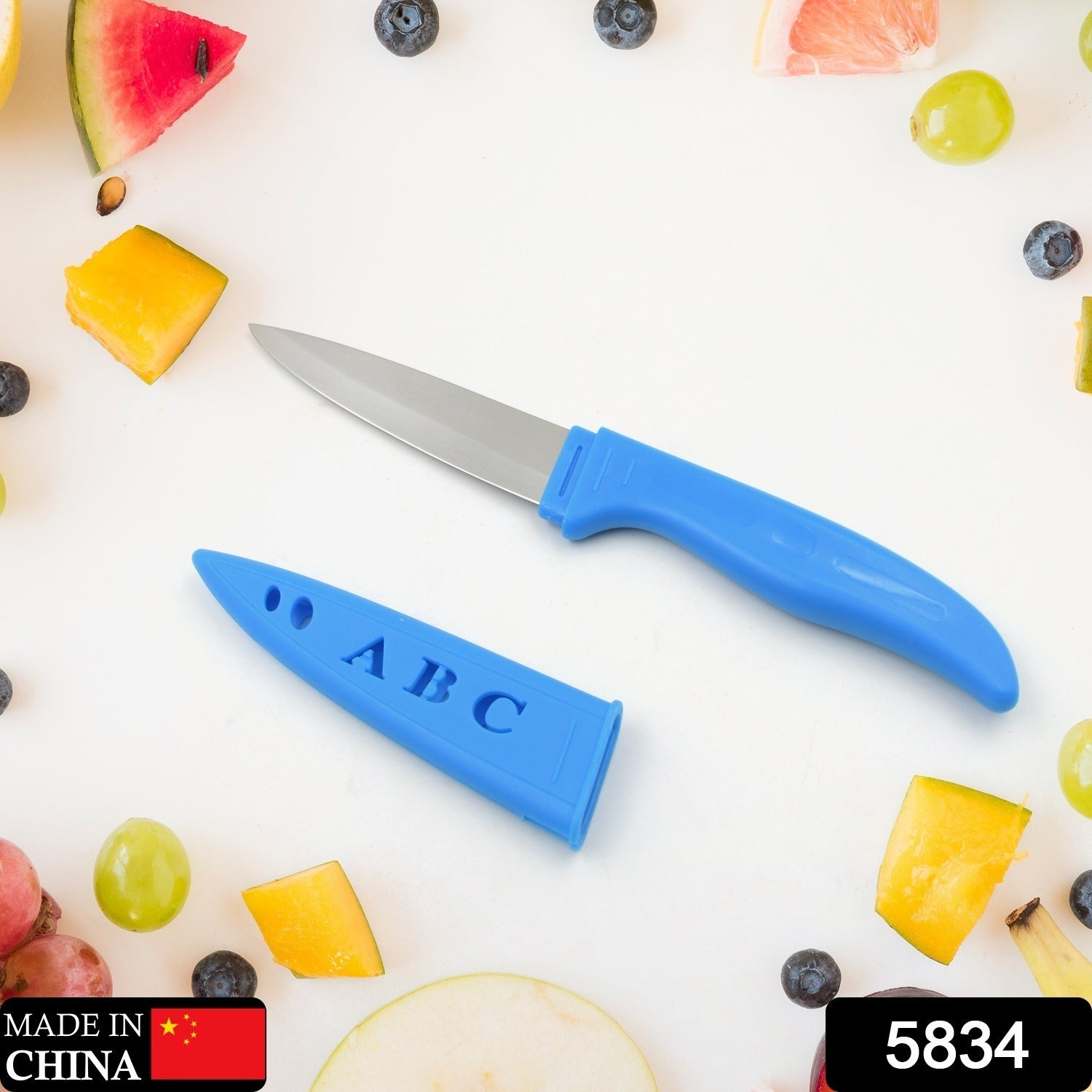 Stainless Steel Knife For Kitchen Use, Knife Set, Knife & Non - Slip Handle With Blade Cover Knife, Fruit, Vegetable,Knife Set (1 Pc) - infinityexculsivestore.com