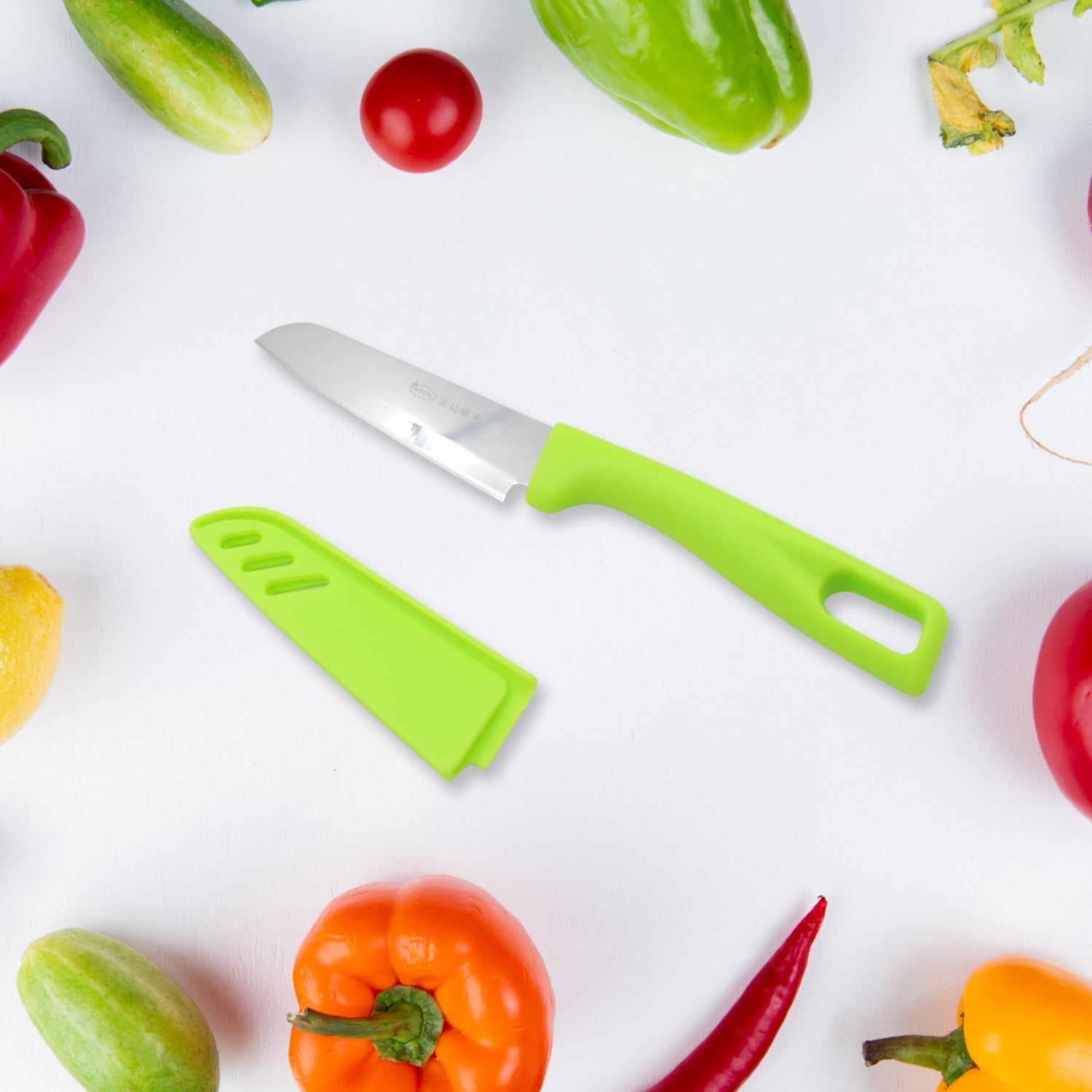 Stainless Steel Knife For Kitchen Use, Knife Set, Knife & Non - Slip Handle With Blade Cover Knife, Fruit, Vegetable,Knife Set (Mix Design 1 Pc) - infinityexculsivestore.com