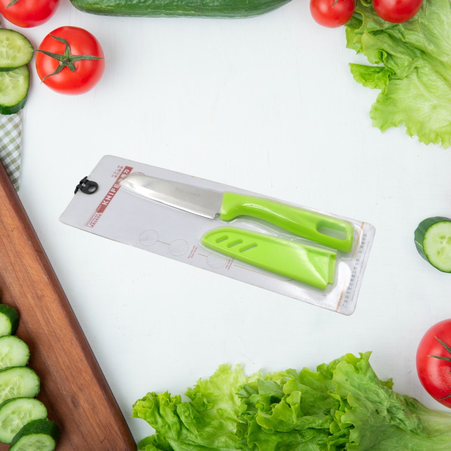 Stainless Steel Knife For Kitchen Use, Knife Set, Knife & Non - Slip Handle With Blade Cover Knife, Fruit, Vegetable,Knife Set (Mix Design 1 Pc) - infinityexculsivestore.com