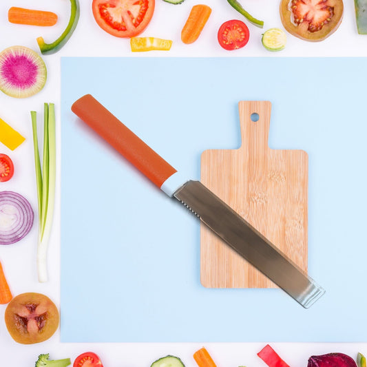 Stainless Steel Knife For Kitchen Use, Knife Set, Knife & Non - Slip Handle With Blade Cover Knife - infinityexculsivestore.com