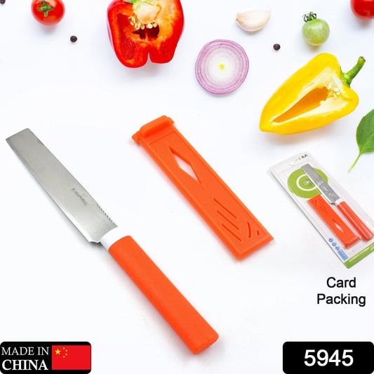 Stainless Steel Knife For Kitchen Use, Knife Set, Knife & Non - Slip Handle With Blade Cover Knife - infinityexculsivestore.com