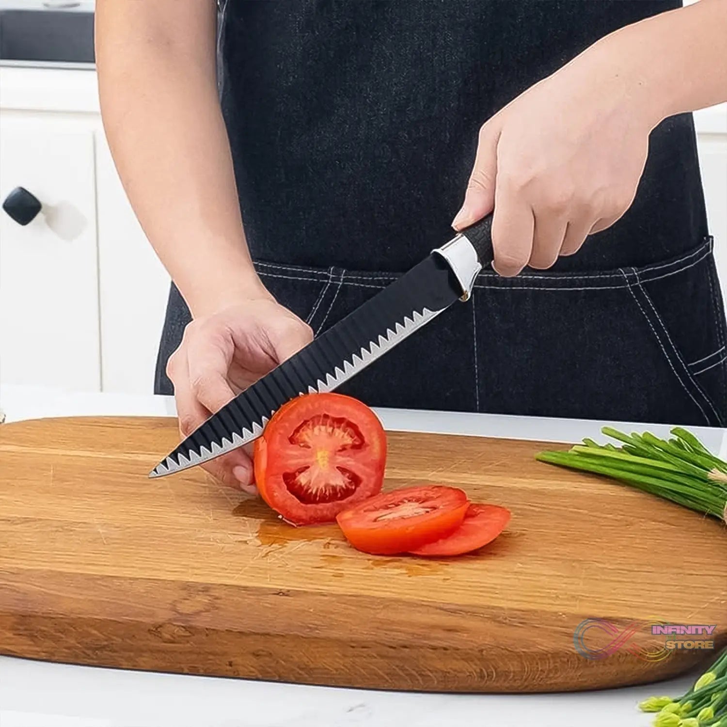 Stainless Steel Knife Set With Chef Peeler And Scissor (6 Pieces) - infinityexculsivestore.com