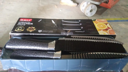 Stainless Steel Knife Set With Chef Peeler And Scissor (6 Pieces) - infinityexculsivestore.com