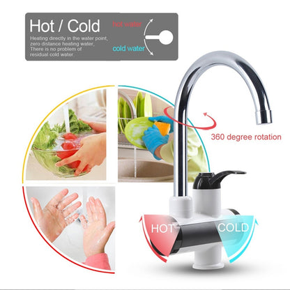 Stainless Steel LED Instant Heating Electric Water Tap - infinityexculsivestore.com