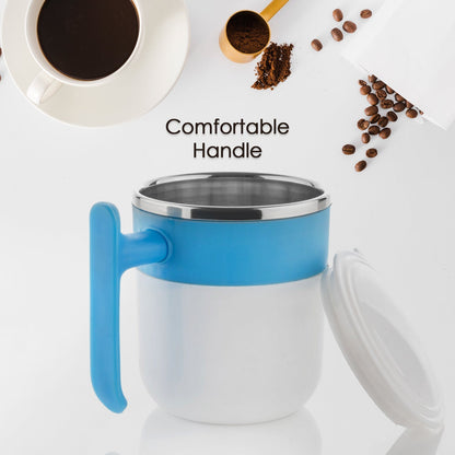 Stainless Steel Lid Cover Hot Coffee/Tea Mug Hot Insulated Double Wall Stainless Steel, Coffee and Milk Cup with Lid - Coffee Cup (1 Pc ) - infinityexculsivestore.com