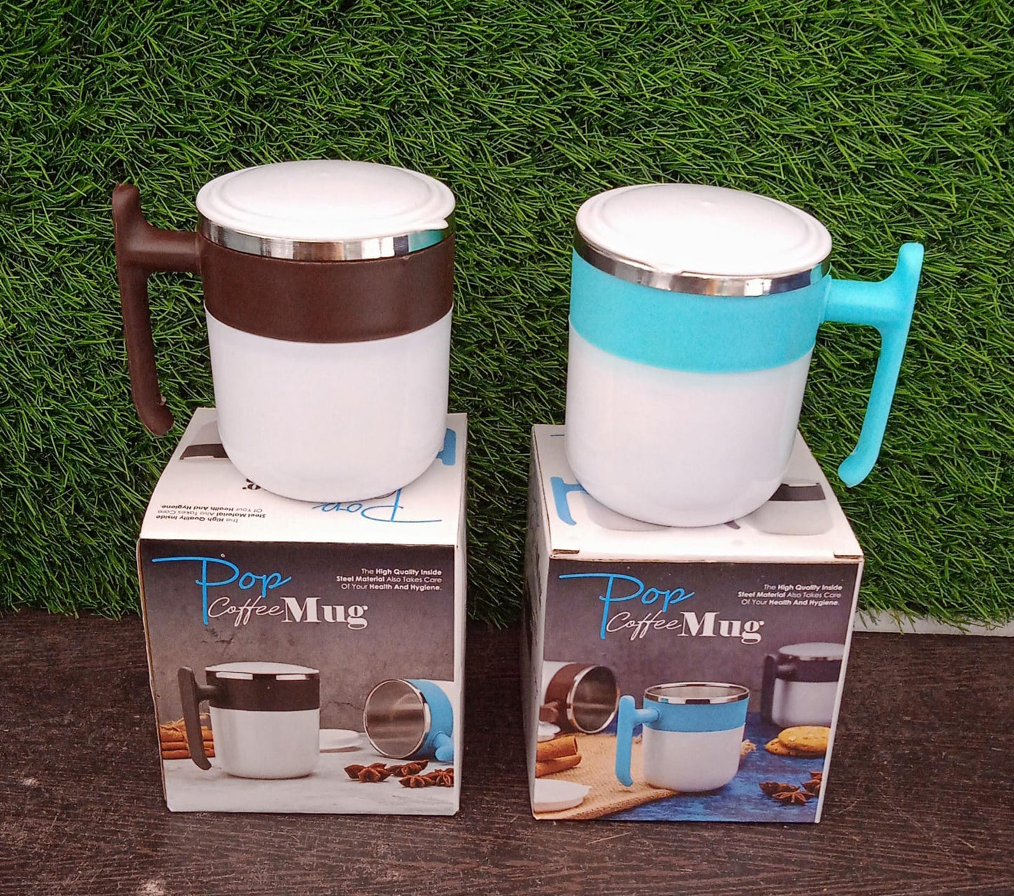 Stainless Steel Lid Cover Hot Coffee/Tea Mug Hot Insulated Double Wall Stainless Steel, Coffee and Milk Cup with Lid - Coffee Cup (1 Pc ) - infinityexculsivestore.com