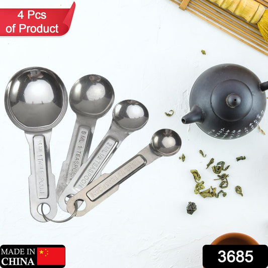 Stainless Steel Measuring Spoons Set - 4pcs, Anti - Rust for Kitchen & Baking - infinityexculsivestore.com