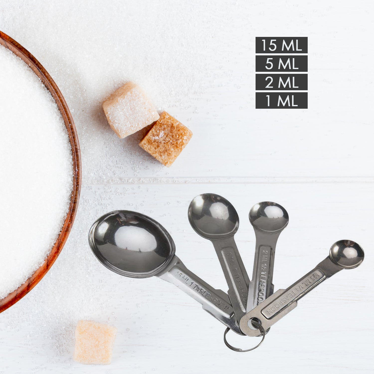 Stainless Steel Measuring Spoons Set - 4pcs, Anti - Rust for Kitchen & Baking - infinityexculsivestore.com