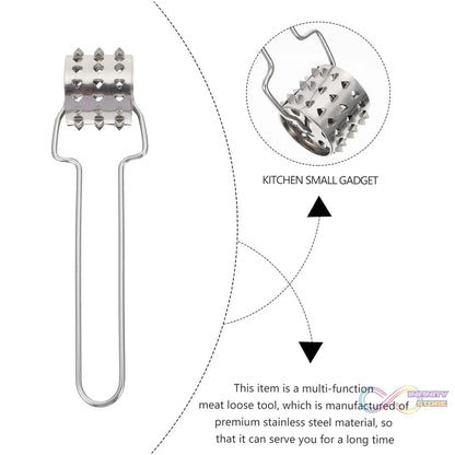 Stainless Steel Meat Tenderiser | Kitchen Multipurpose Hammer (1 Pc) - infinityexculsivestore.com