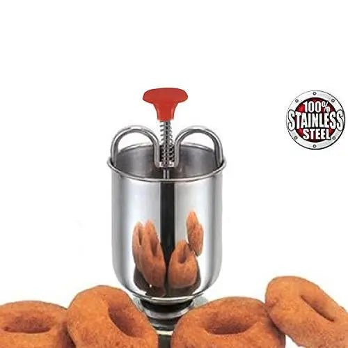 Stainless Steel Medu Vada And Donut Maker For Perfectly Shaped And Crispy Vada Maker - infinityexculsivestore.com