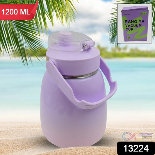 Stainless Steel Mug / Bottle Vacuum Insulated Cup With Handle (1200 ML) - infinityexculsivestore.com