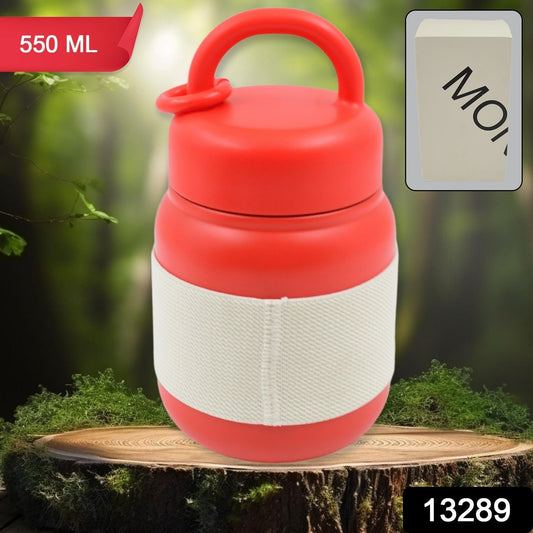 Stainless Steel Mug / Bottle Vacuum Insulated Cup With Handle & Rubber Grip (550 ML) - infinityexculsivestore.com