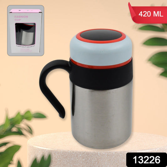 Stainless Steel Mug / Bottle Vacuum Insulated Cup With Handle & Small Cup (420 ML) - infinityexculsivestore.com