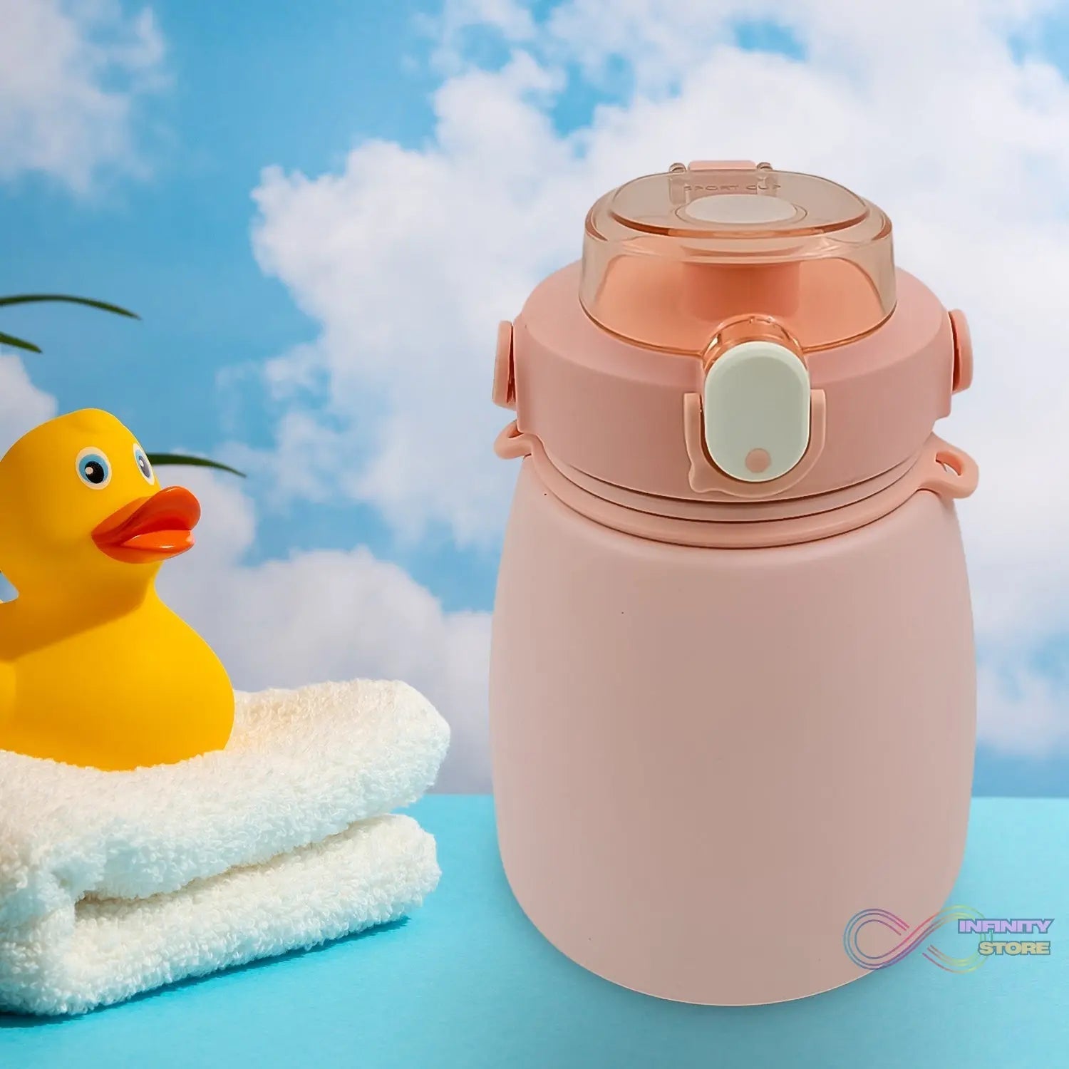 Stainless Steel Mug / Bottle Vacuum Insulated Cup with Handle & Strap (1000 ML) - infinityexculsivestore.com