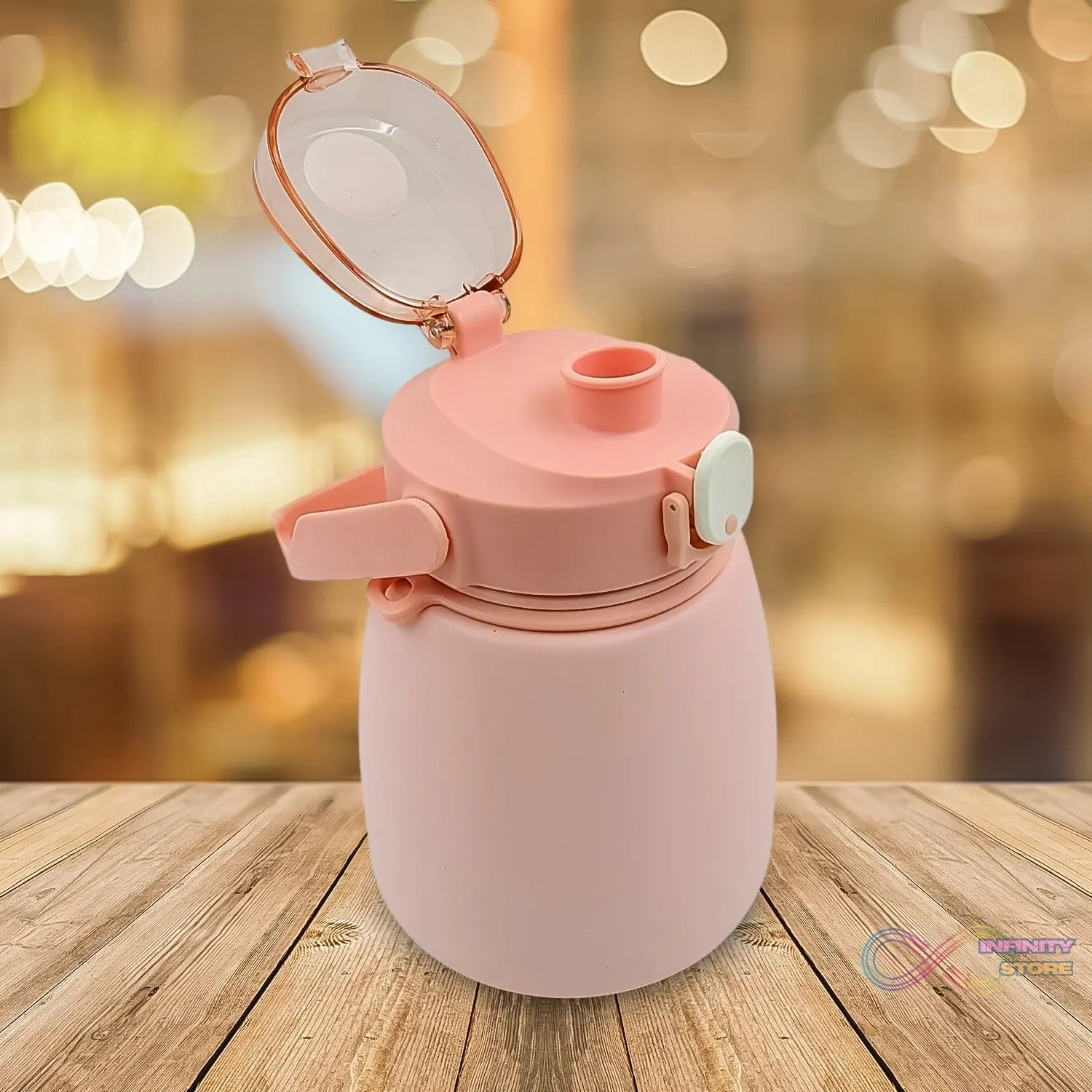 Stainless Steel Mug / Bottle Vacuum Insulated Cup with Handle & Strap (1000 ML) - infinityexculsivestore.com