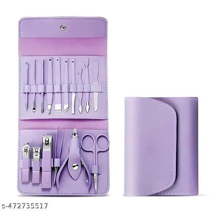Stainless Steel Professional Manicure Set Nail Cutter For Women Nail Scissors Luxury Grooming Kit Manicure Pedicure Kit For Women Nail Acne Remover needle - infinityexculsivestore.com
