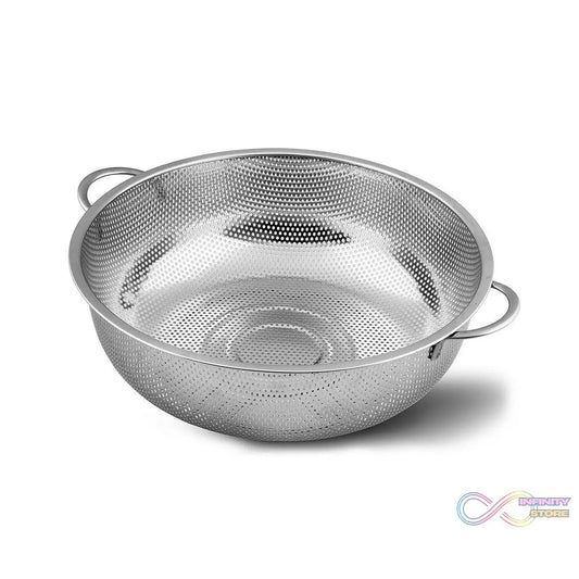 Stainless Steel Rice Vegetables Washing Bowl Strainer Collapsible Strainer. - infinityexculsivestore.com