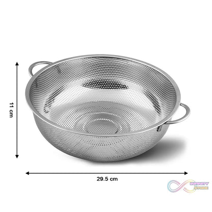 Stainless Steel Rice Vegetables Washing Bowl Strainer Collapsible Strainer. - infinityexculsivestore.com
