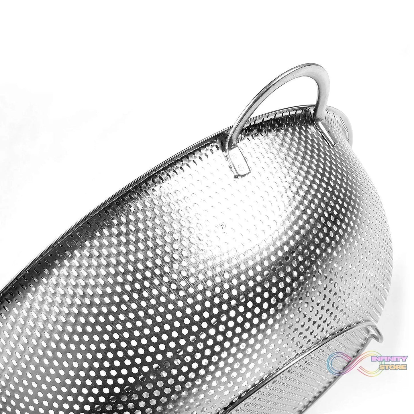 Stainless Steel Rice Vegetables Washing Bowl Strainer Collapsible Strainer. - infinityexculsivestore.com