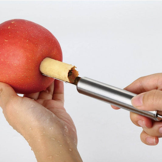 Fruit Core Stainless Steel Set, Core Remover for Apple and Pear, Kitchen Prep Tool Fruit Core Remover Tool with Soft Handle, Apple Corer Stainless Steel, Kitchen Gadget Dishwasher Safe - infinityexculsivestore.com