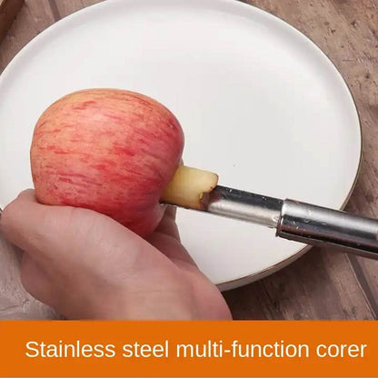 Fruit Core Stainless Steel Set, Core Remover for Apple and Pear, Kitchen Prep Tool Fruit Core Remover Tool with Soft Handle, Apple Corer Stainless Steel, Kitchen Gadget Dishwasher Safe - infinityexculsivestore.com