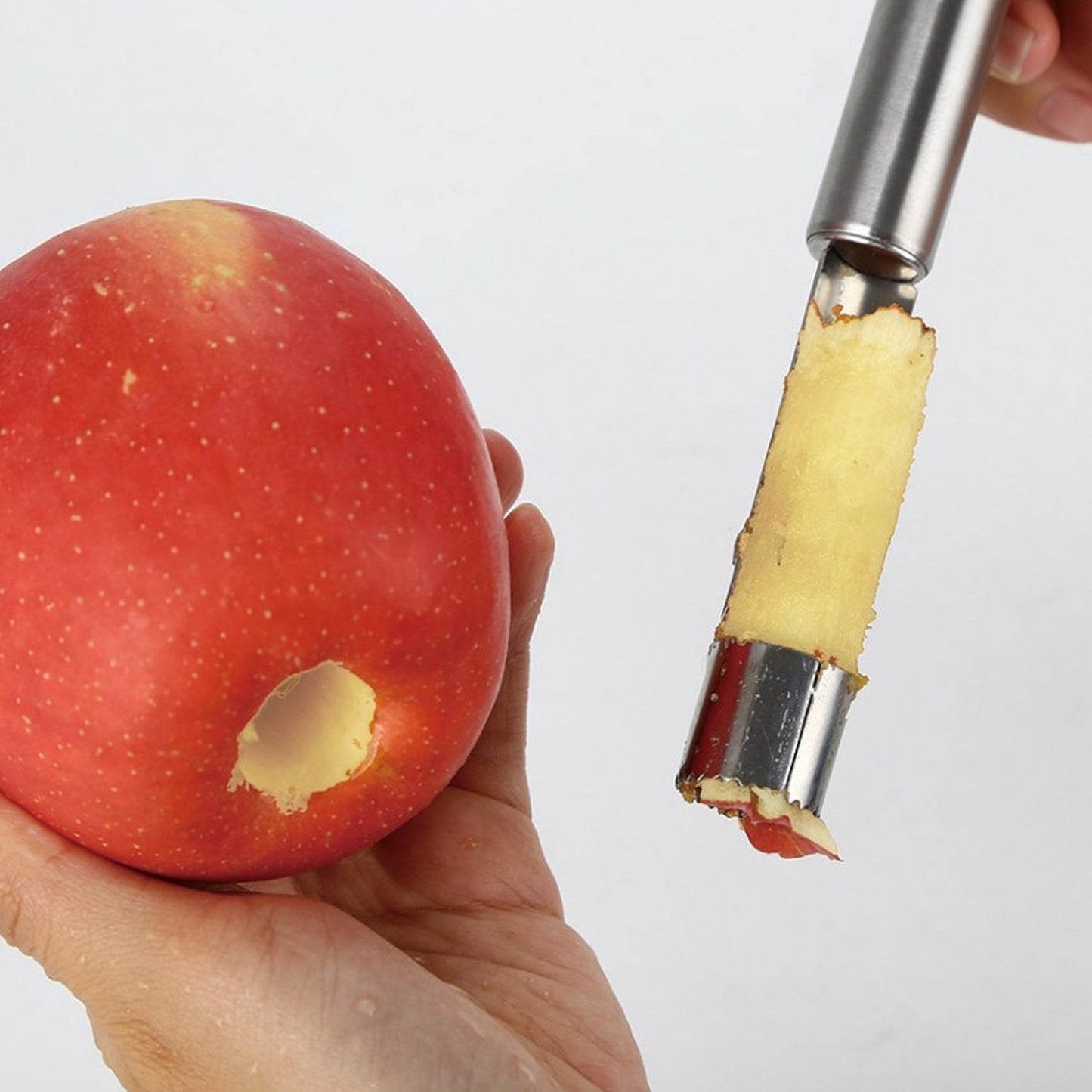 Fruit Core Stainless Steel Set, Core Remover for Apple and Pear, Kitchen Prep Tool Fruit Core Remover Tool with Soft Handle, Apple Corer Stainless Steel, Kitchen Gadget Dishwasher Safe - infinityexculsivestore.com