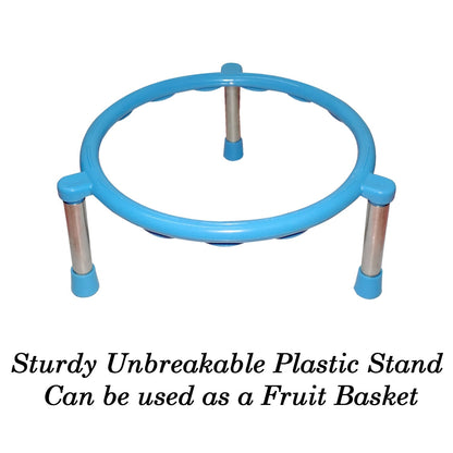 Stainless Steel Single Ring Matka Stand - infinityexculsivestore.com