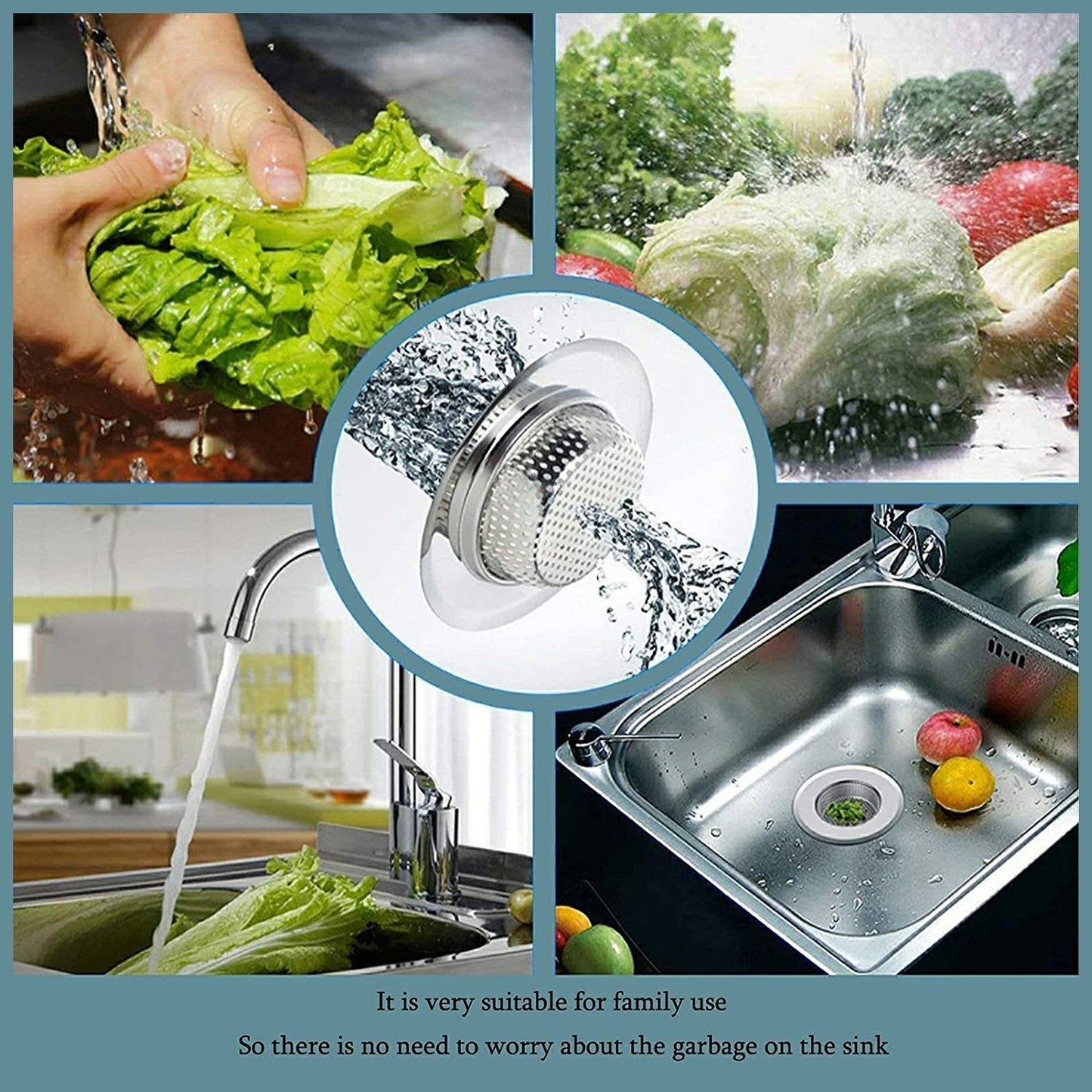 Stainless Steel Sink / Wash Basin Drain Strainer - infinityexculsivestore.com