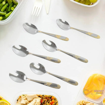 Stainless Steel Table Spoons / Baby Spoon Set Set of 6 - infinityexculsivestore.com