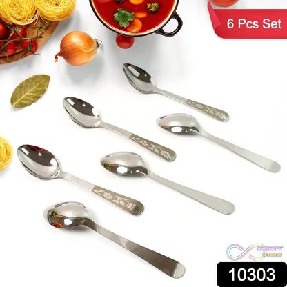 Stainless Steel Table Spoons Set of 6 - infinityexculsivestore.com