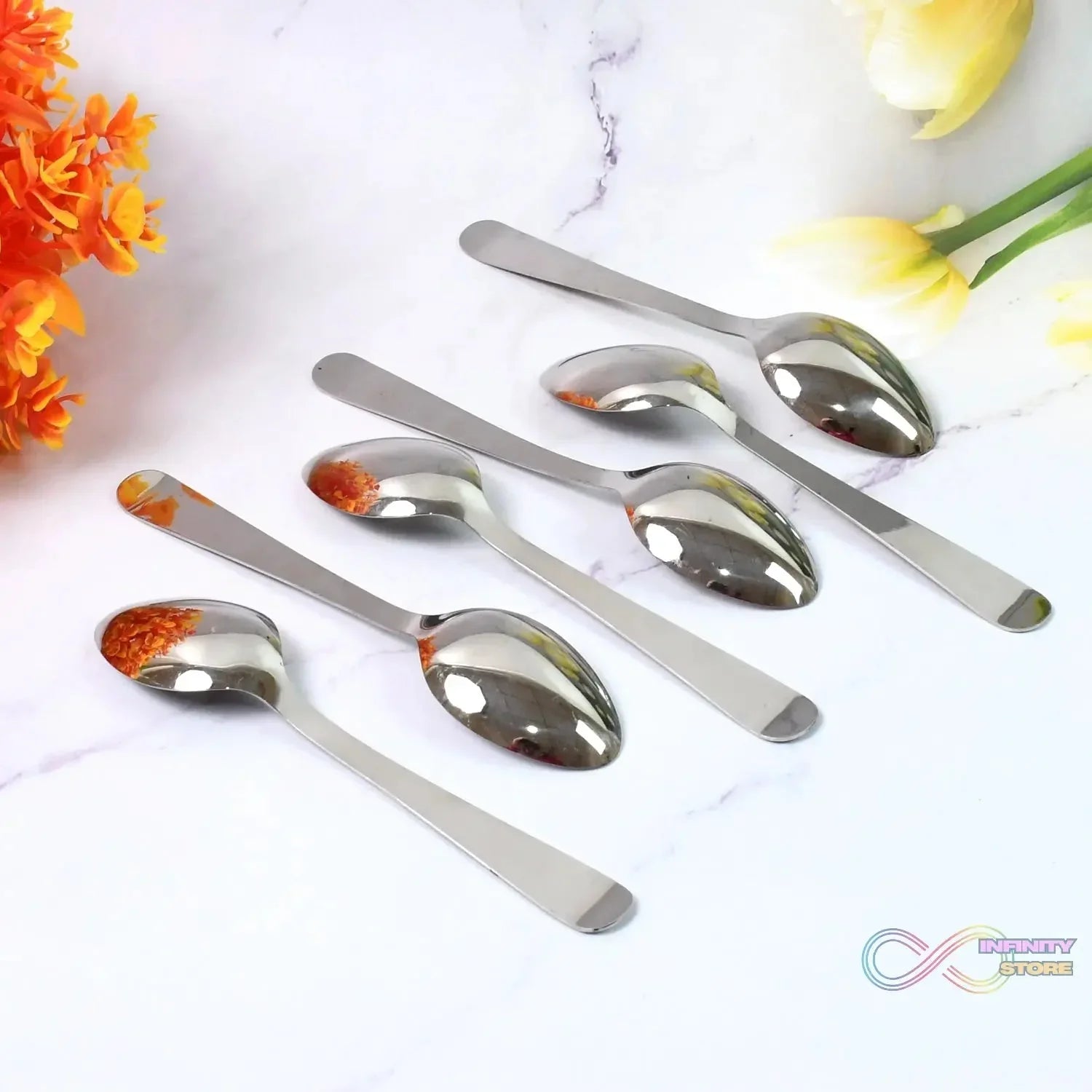Stainless Steel Table Spoons Set of 6 - infinityexculsivestore.com