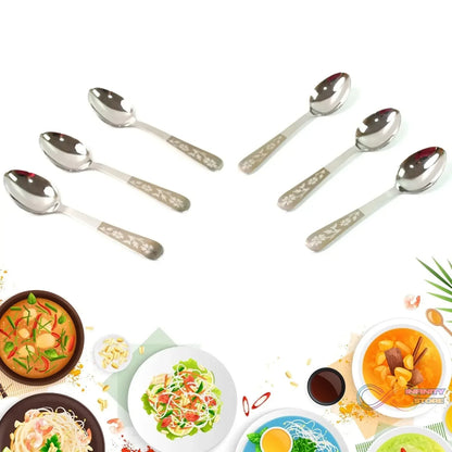 Stainless Steel Table Spoons Set of 6 - infinityexculsivestore.com