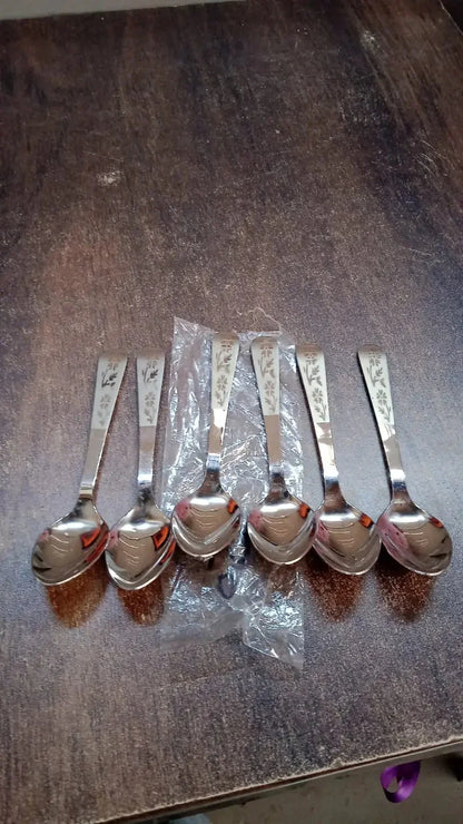 Stainless Steel Table Spoons Set of 6 - infinityexculsivestore.com