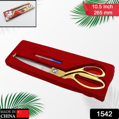Stainless Steel Tailoring Scissor Sharp Cloth Cutting for Professionals (Golden) - infinityexculsivestore.com