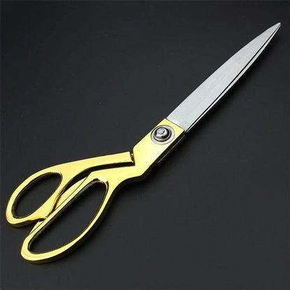 Stainless Steel Tailoring Scissor Sharp Cloth Cutting for Professionals (Golden) - infinityexculsivestore.com