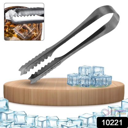 Stainless Steel Tong for Lifting Ice Cubes, Sugar Cubes | Serving Tongs (13 Cm / 1 Pc) - infinityexculsivestore.com