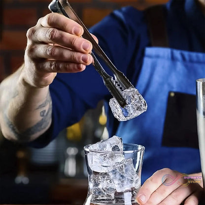 Stainless Steel Tong for Lifting Ice Cubes, Sugar Cubes | Serving Tongs (13 Cm / 1 Pc) - infinityexculsivestore.com