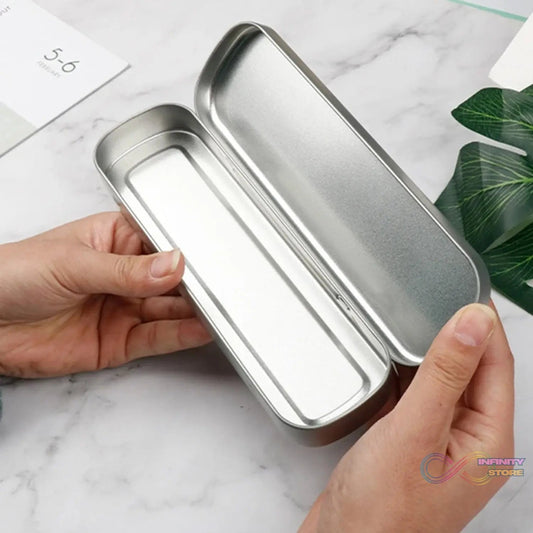 Stainless Steel Tongue Scraper Tongue Cleaners (1Pc With Metal Case) - infinityexculsivestore.com