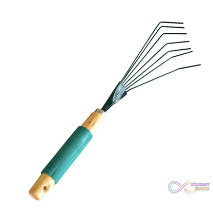 Stainless steel leaf rake for efficient leaf collection