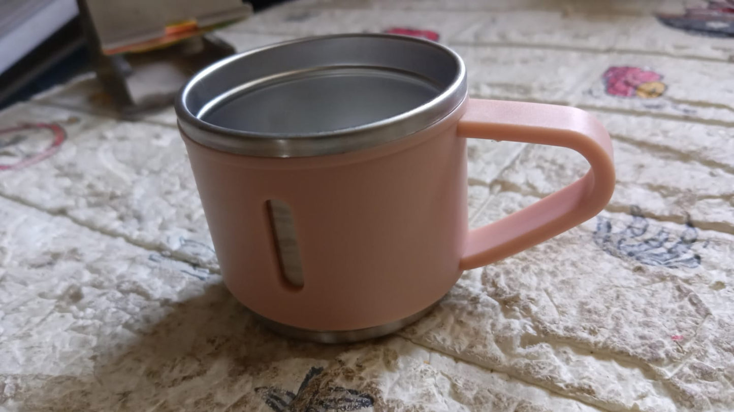 Stainless Steel Vacuum Coffee / Tea Cup, Tea Mug Hot Insulated Double Wall Stainless Steel, Coffee, and Milk Cup with Handle Easy To Carry: Coffee Cup (1 Pc) - infinityexculsivestore.com