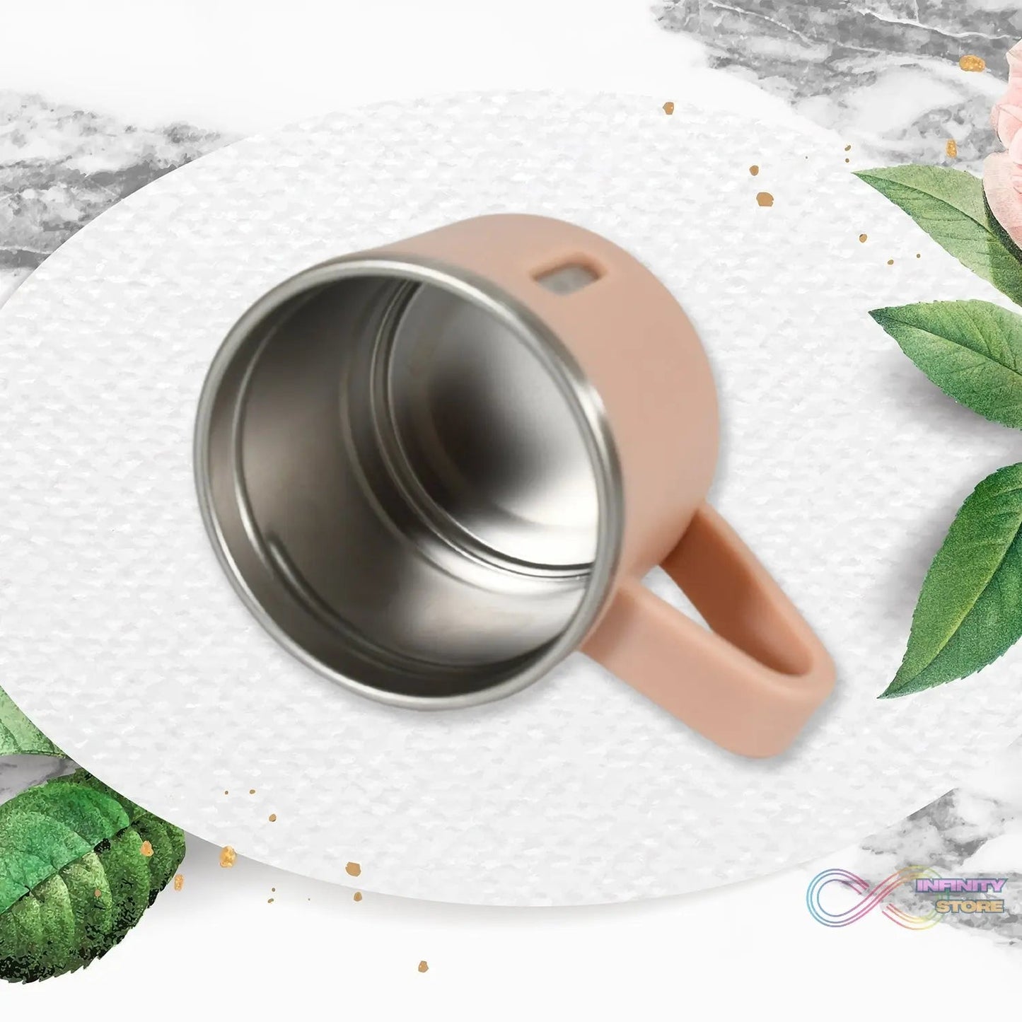 Stainless Steel Vacuum Coffee / Tea Cup, Tea Mug Hot Insulated Double Wall Stainless Steel, Coffee, and Milk Cup with Handle Easy To Carry: Coffee Cup (6 pc) - infinityexculsivestore.com