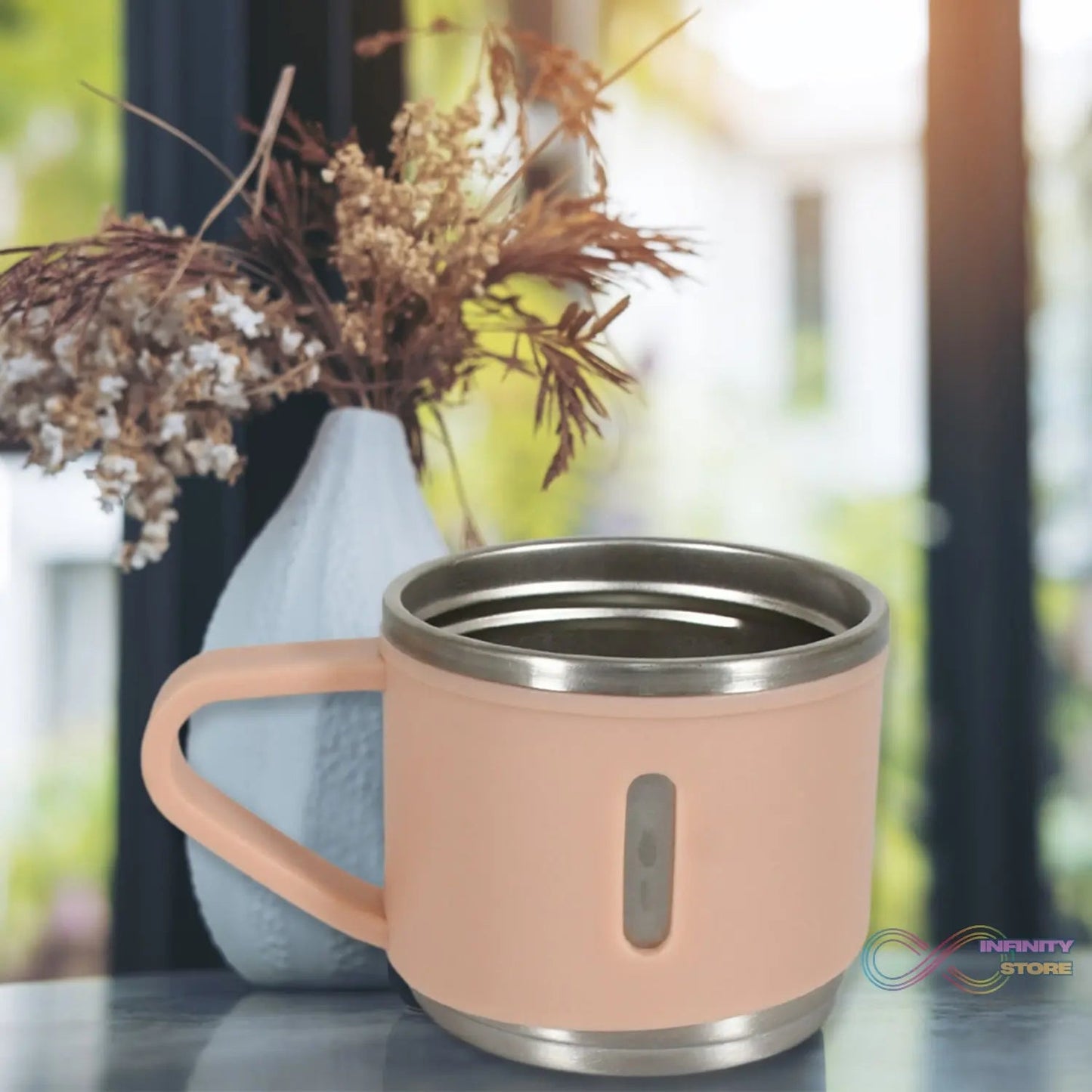 Stainless Steel Vacuum Coffee / Tea Cup, Tea Mug Hot Insulated Double Wall Stainless Steel, Coffee, and Milk Cup with Handle Easy To Carry: Coffee Cup (6 pc) - infinityexculsivestore.com