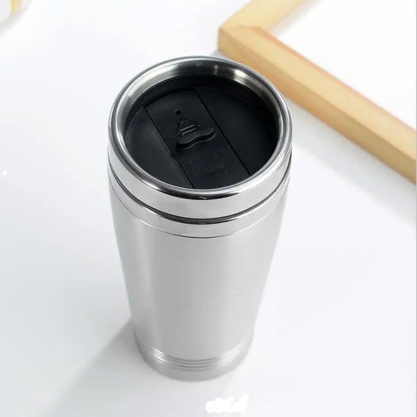 Stainless Steel Vacuum Glass Insulated Glass Coffee Cups (With Lid & Handle / 1 pc) - infinityexculsivestore.com