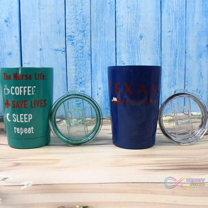 Stainless Steel Vacuum Insulated Mug with Lid (1 Pc / Mix Design & Color) - infinityexculsivestore.com