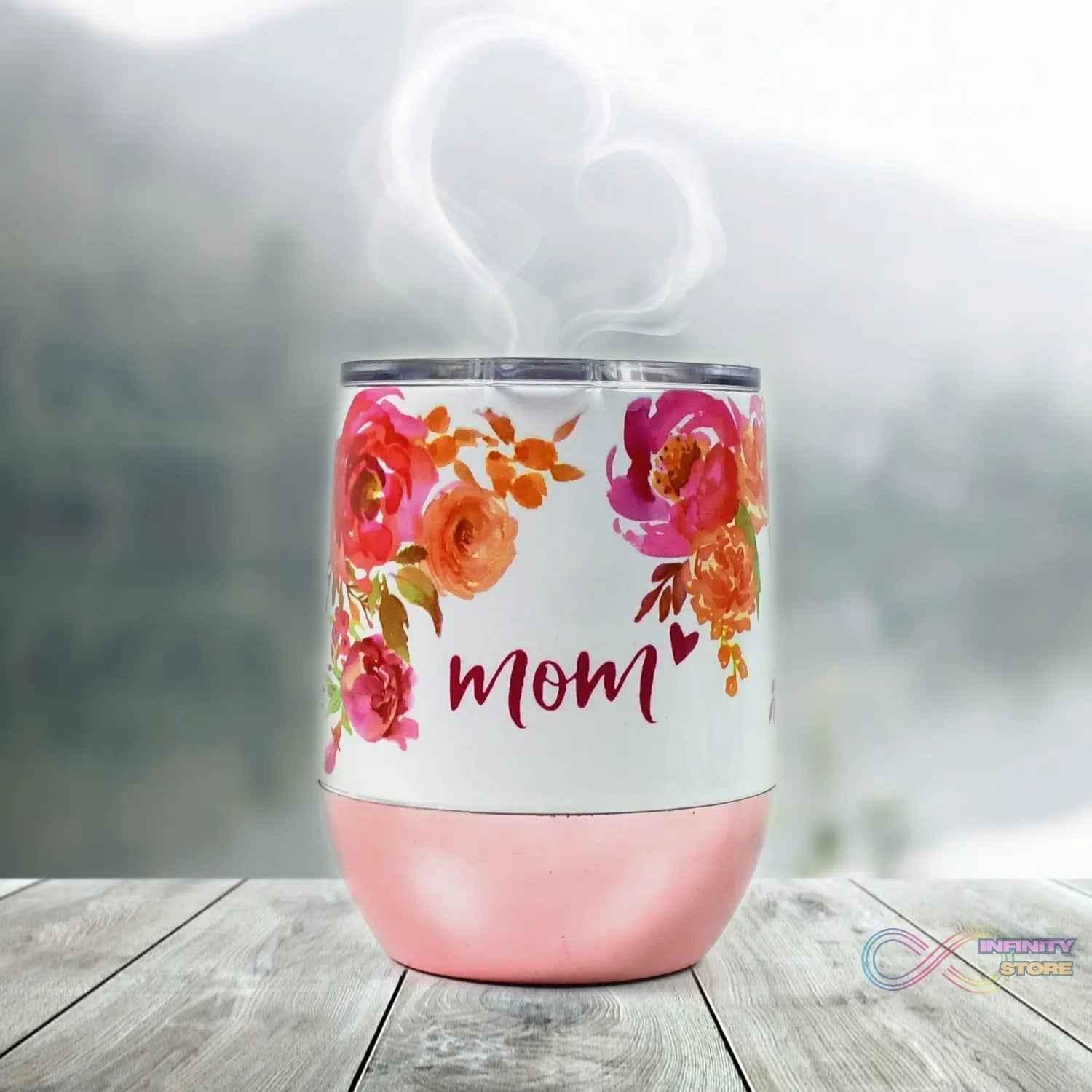 Stainless Steel Vacuum Insulated Mug with Lid (1 Pc / Mix Design & Color) - infinityexculsivestore.com