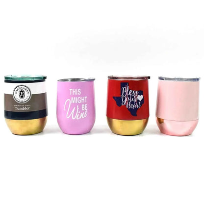 Stainless Steel Vacuum Insulated Mug with Lid (1 Pc / Mix Design & Color) - infinityexculsivestore.com