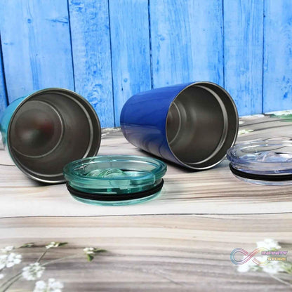 Stainless Steel Vacuum Insulated Mug with Lid (1 Pc / Mix Design & Color) - infinityexculsivestore.com