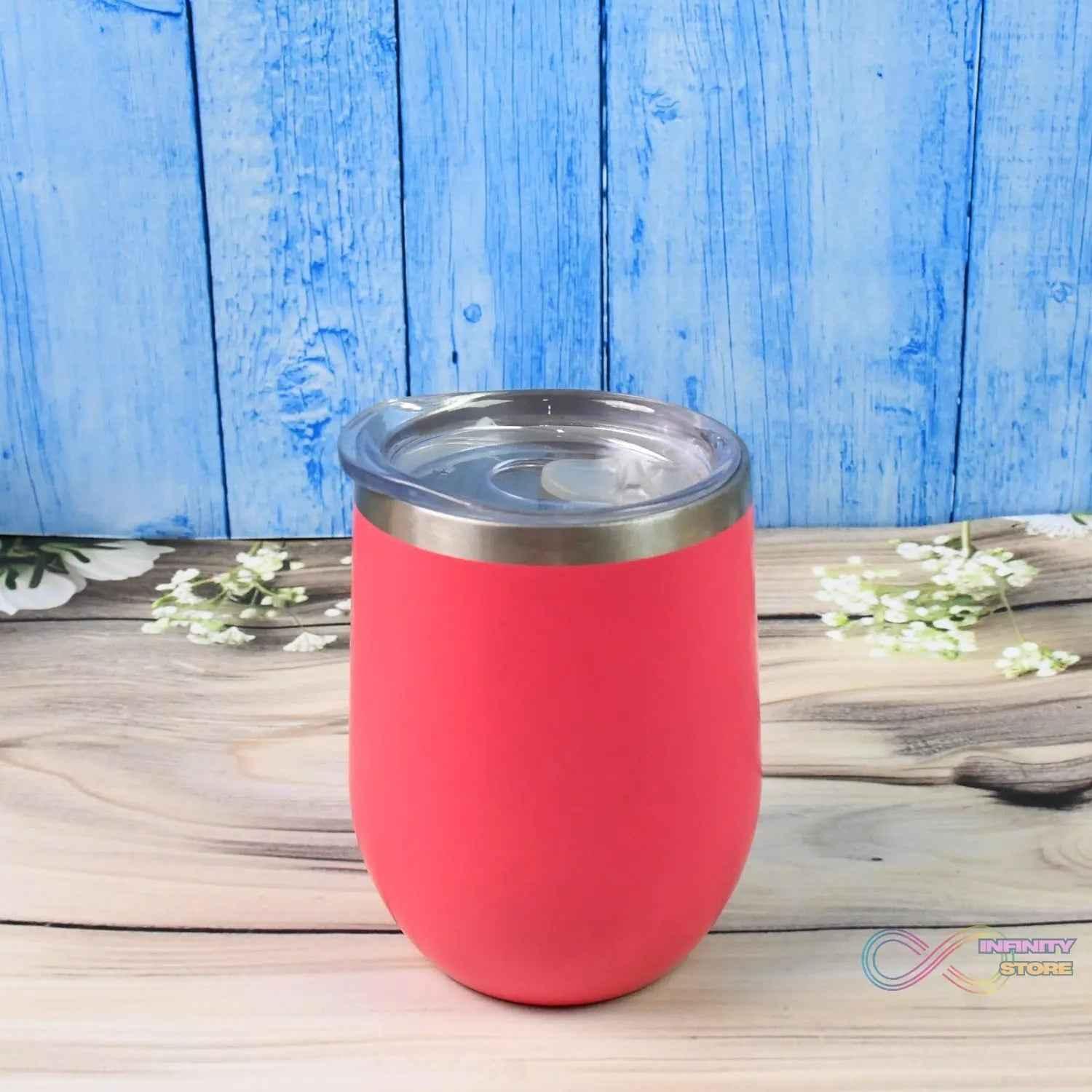 Stainless Steel Vacuum Insulated Mug with Lid (1 Pc / Mix Design & Color) - infinityexculsivestore.com
