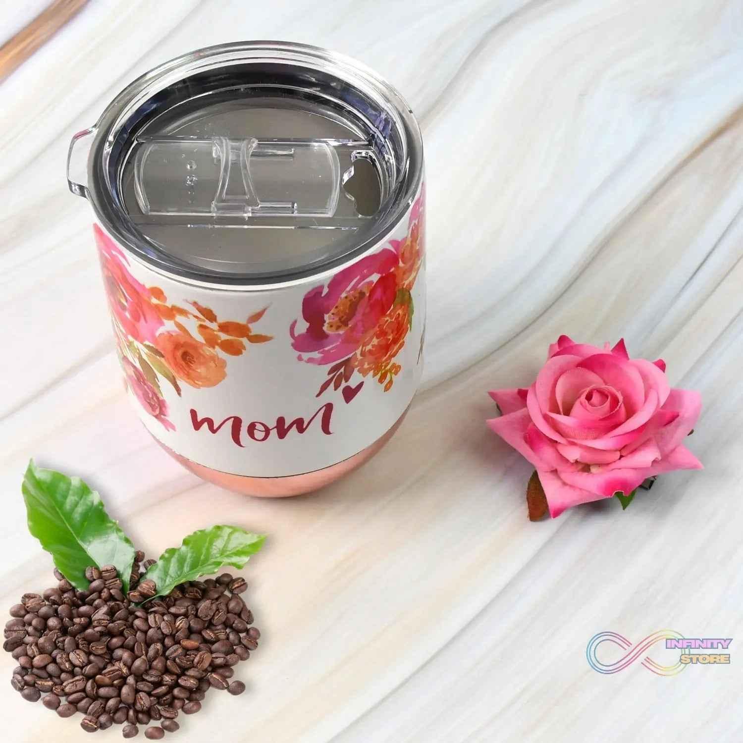 Stainless Steel Vacuum Insulated Mug with Lid (1 Pc / Mix Design & Color) - infinityexculsivestore.com